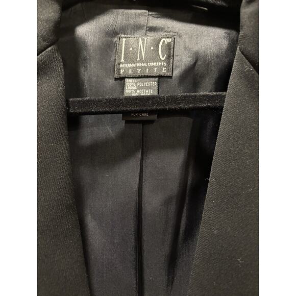 INC International Concepts Womens Blazer Size 12P Single Button Long Sleeve - Picture 2 of 5